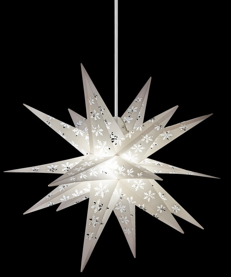  Sterntaler - Schneeflocken Stern Ø 55cm gestanzt LED gefunden auf Sternenmanufaktur.de