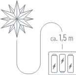 
                      
                        Vorteilspack 3er Set: Weihnachtsstern Mini-Stern - WEISS - Ø 12cm Set – Magische Sternenlichter für dein Zuhause
                      
                    